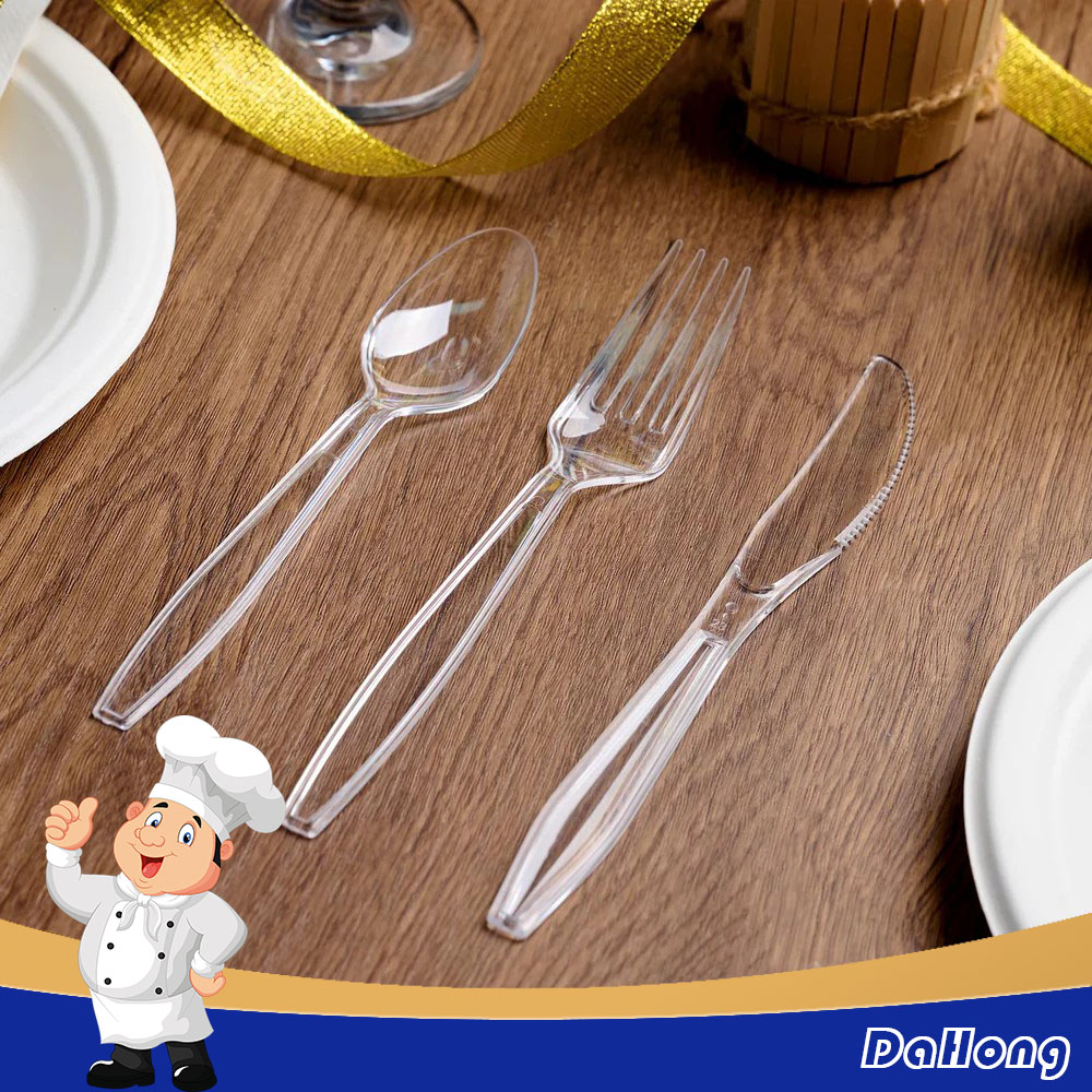 360 Count Extra Heavy white Silverware, 120 Forks, 120 Spoons, 120 Knives, BPA-Free, Heat Resistant, Disposable Plastic Utensils Set, Plastic Cutlery Set, Plasticware Bulk - Image 8