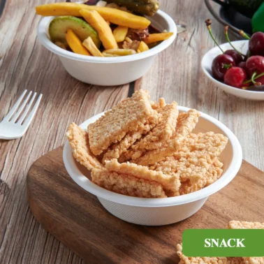 12oz 16oz Bulk Compostable Bowls｜Case Bagasse Bowls for Milk Cereals, Salads, Snacks｜100% Biodegradable｜Restaurant Supply